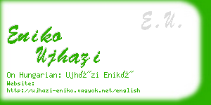 eniko ujhazi business card